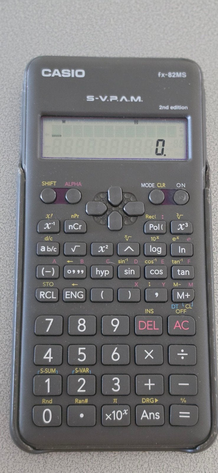 Casio fx 82ms, Ophalen