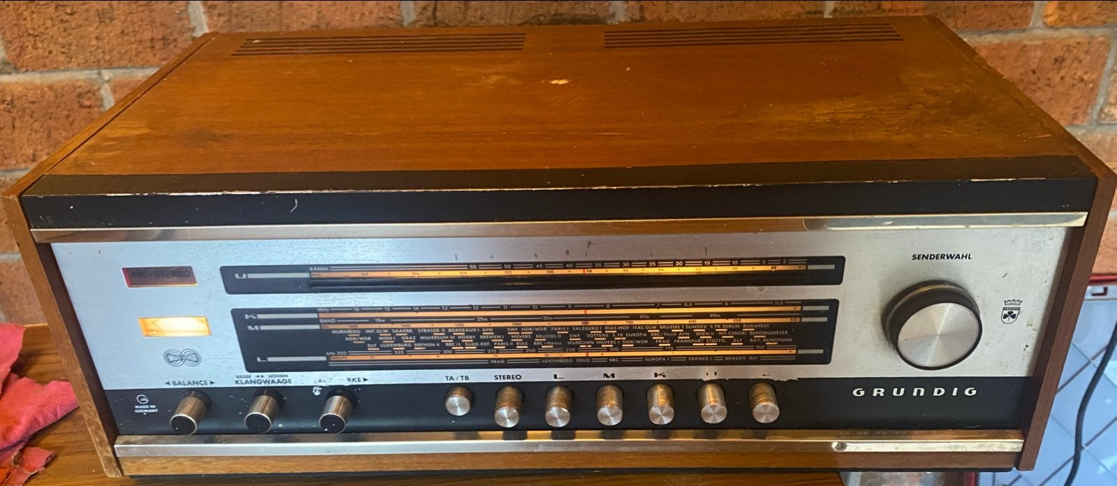 Grundig Stereomeister 155 - Voor onderdelen/reparatie, Ophalen of Verzenden, Niet werkend, Radio