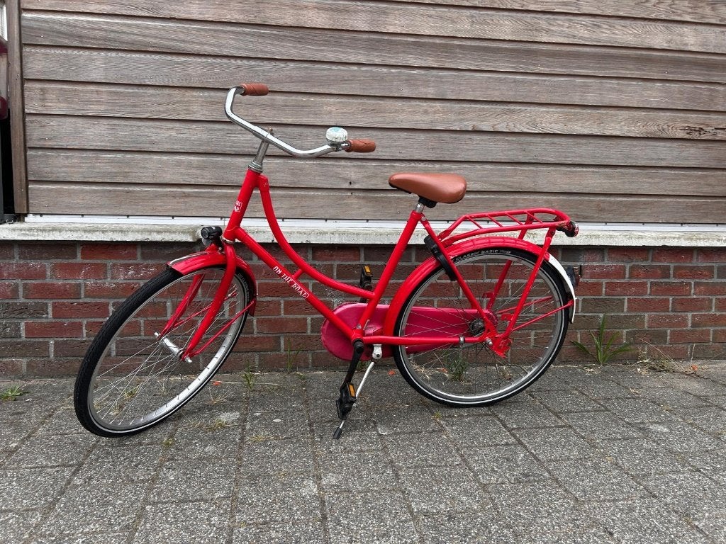 meisjesfiets 24inch rood, Fietsen en Brommers, Fietsen | Meisjes, Ophalen, Terugtraprem, On The Road, Gebruikt
