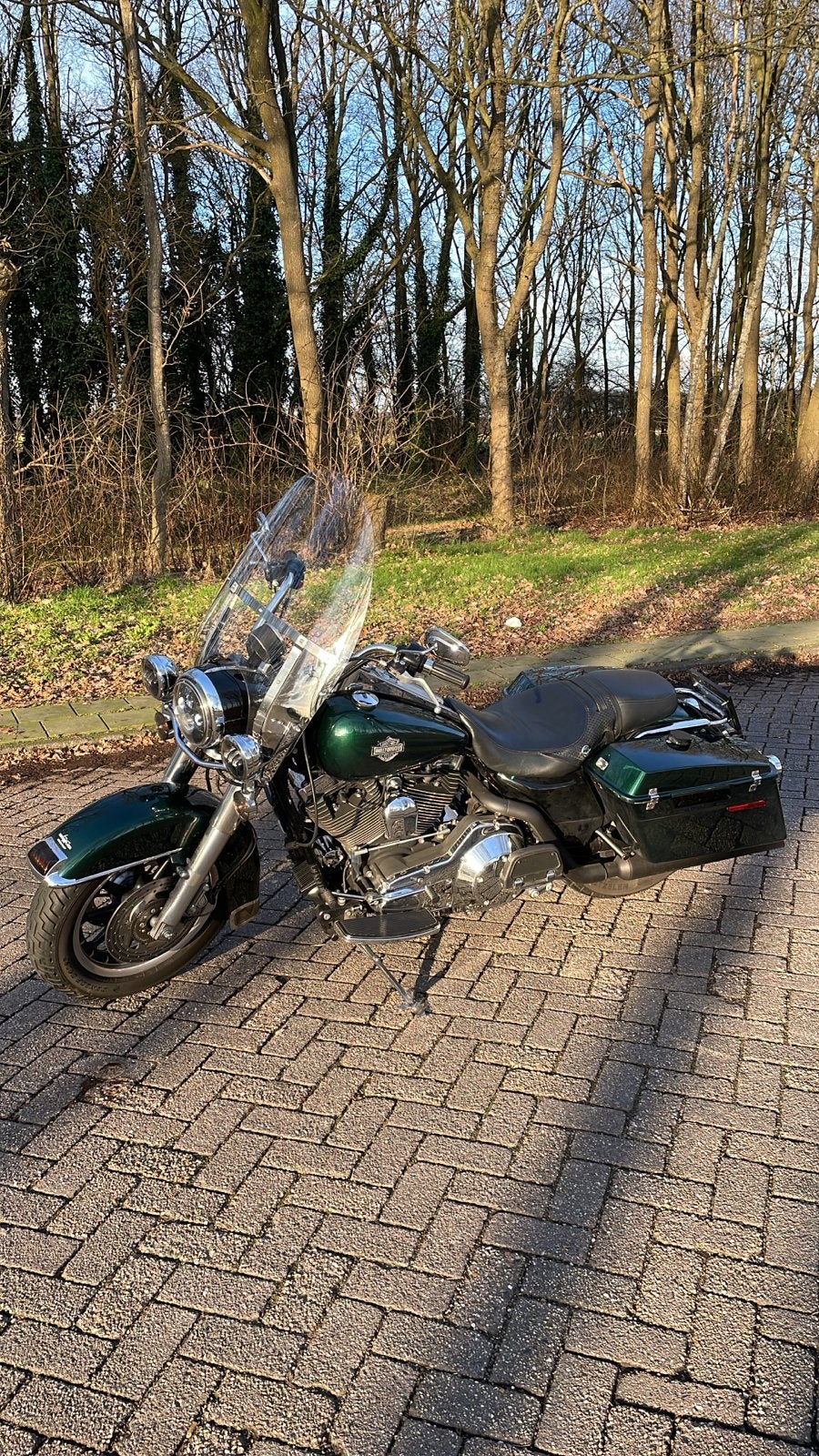 Harley-Davidson Road King Police - Groen - Nieuwstaat!, Motoren, 2 cilinders, Toermotor, ABS, Handgeschakeld