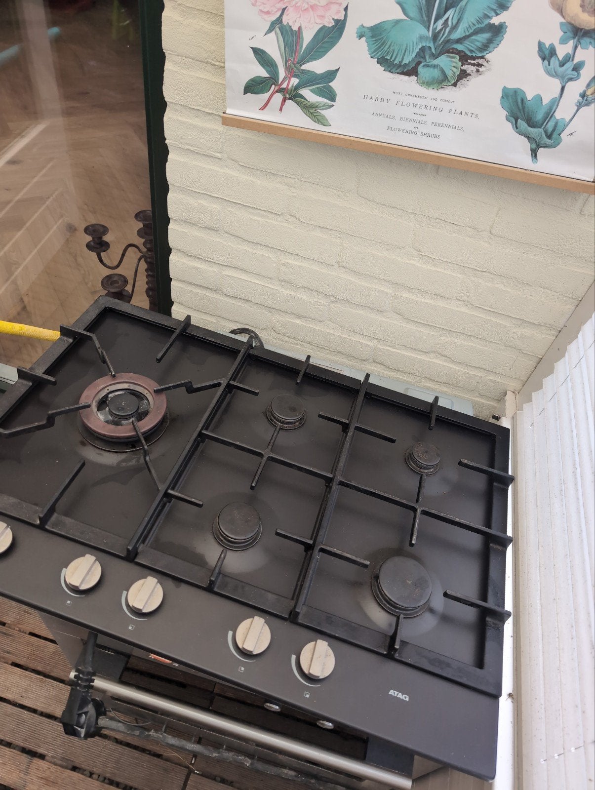 ATAG kookplaat 5 pits, Ophalen, Minder dan 85 cm, Inbouw, Gas