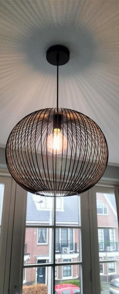 Hanglamp Nikkie zwart Ø44 cm - Gamma, Ophalen, Modern, Industrieel, Zo goed als nieuw, Metaal