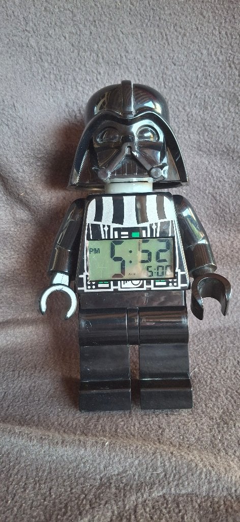 Lego big minifig wekker starwars Darth Vader, Gebruikt, Star Wars, Lego, Ophalen of Verzenden