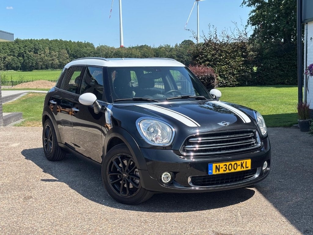 Mini Countryman 2.0 D Cooper AUT 2015 Zwart, 1995 cc, Zwart, Leder en Stof, Zwart