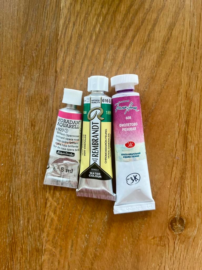 Aquarelverf tubes, Hobby en Vrije tijd, Ophalen of Verzenden, Zo goed als nieuw, Acrylverf