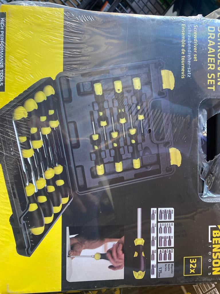 Nieuwe Benson Tools Schroevendraaierset 32-delig, Onbekend, Nieuw, Ophalen of Verzenden, Onbekend