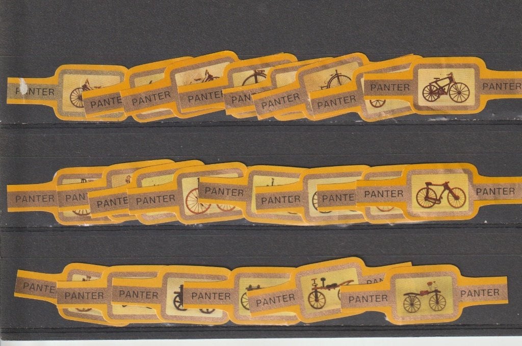 reeks 362  fietsen  1-22   sigarenbanden, Ophalen of Verzenden, Zo goed als nieuw, Sigarenbandjes