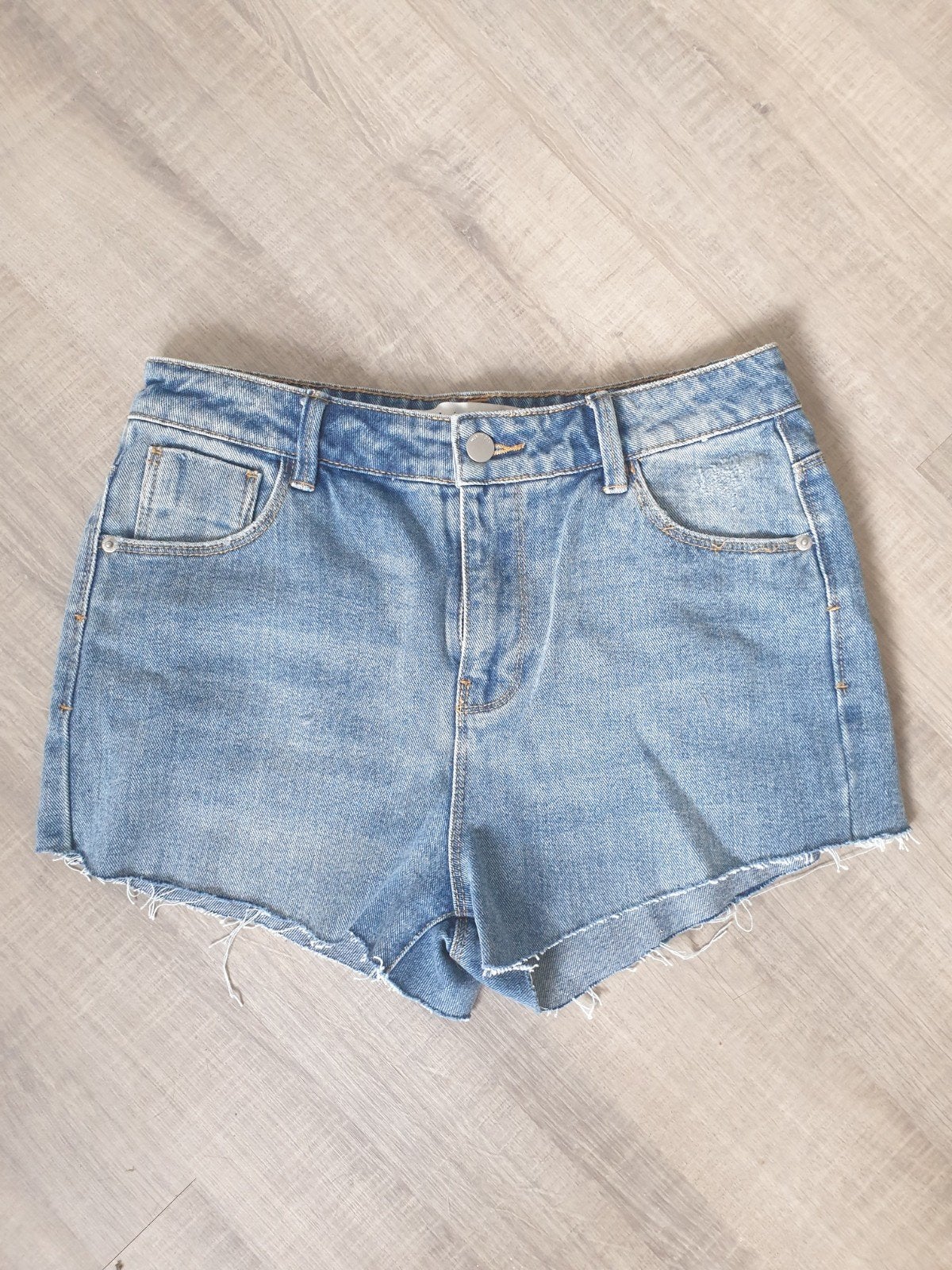 Denim Co 38 spijkerbroekje short kort broekje, Ophalen of Verzenden, Zo goed als nieuw, Blauw, W30 - W32 (confectie 38/40)