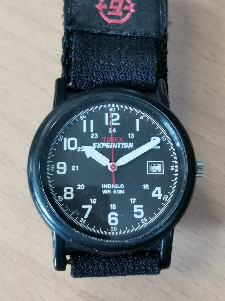 Timex Expedition Indiglo WR50 Sports Watch, Overige merken, Kunststof, Gebruikt, Polshorloge