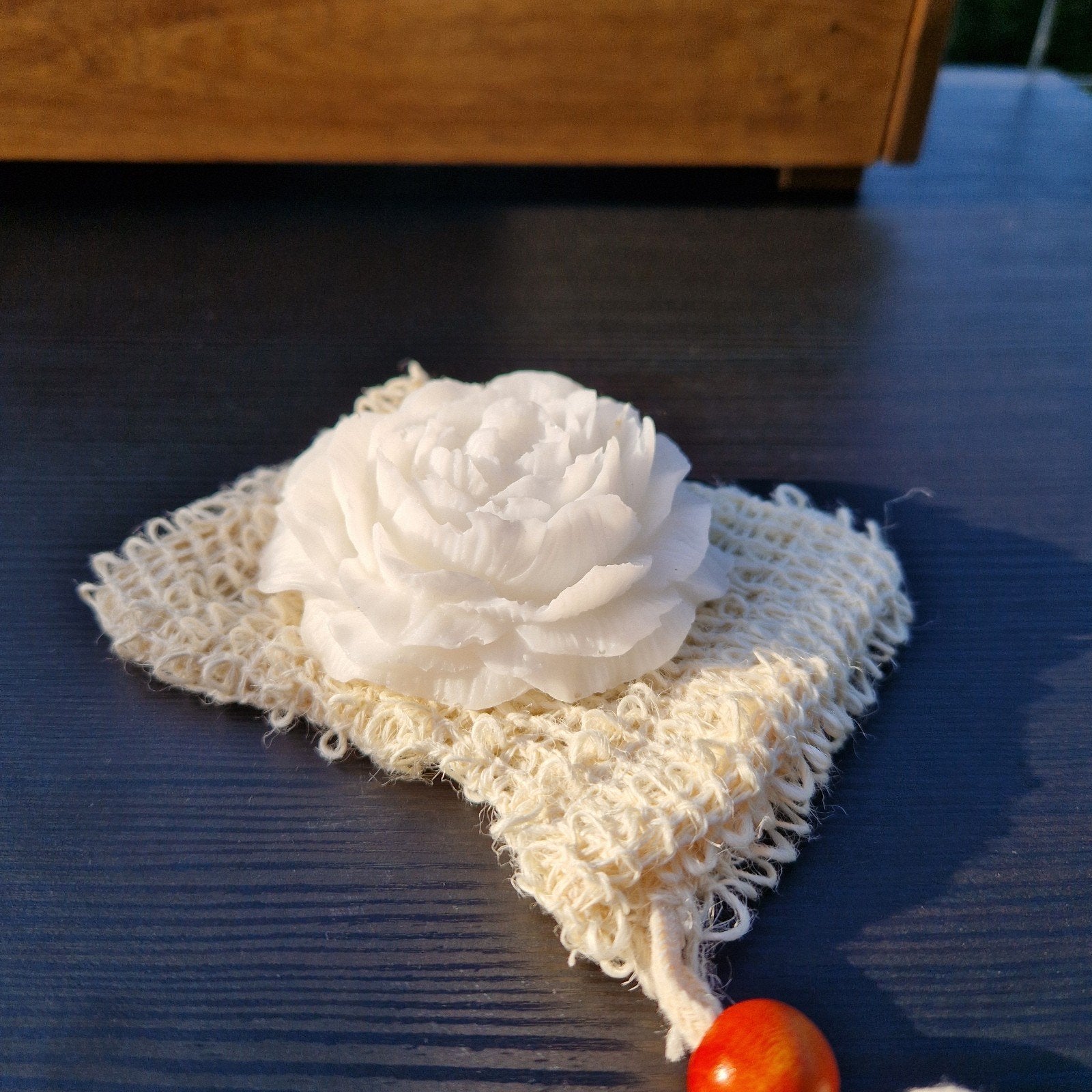 Handgemaakte Rozen Zeep met Zeepzakje, Ophalen of Verzenden
