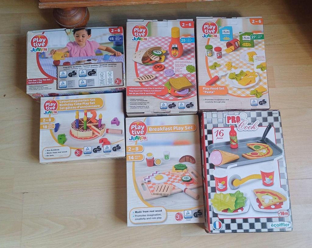 1 bigshopper vol speelkeuken-accessoires, Ophalen, Gebruikt, Overige materialen, Speelkeuken-accessoire
