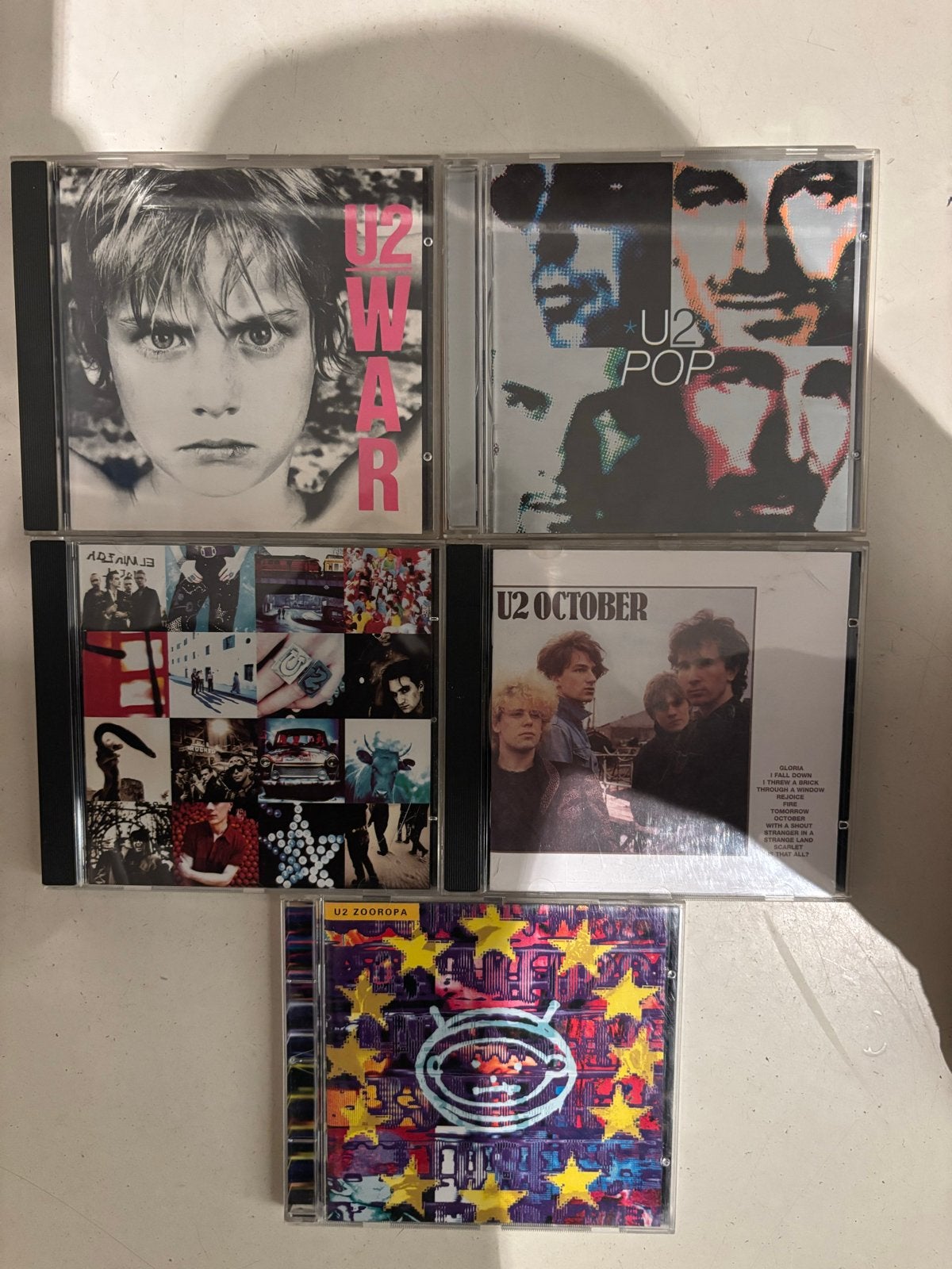 U2 CD Collectie: War, Pop, October, Zooropa, Boy, Ophalen of Verzenden, Rock, Album, Inclusief doosje