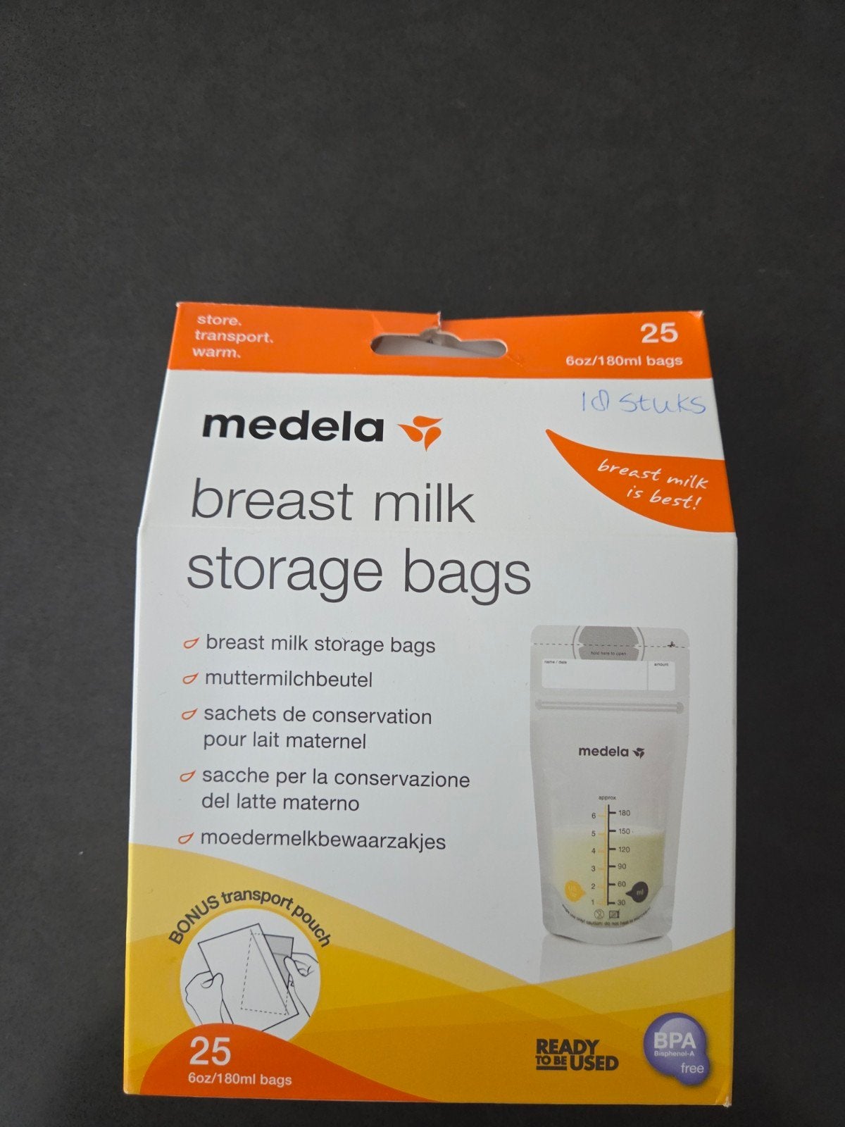 Medela Moedermelk Bewaarzakjes - 18 stuks (180ml), Medela, Overige typen, Nieuw, Ophalen of Verzenden