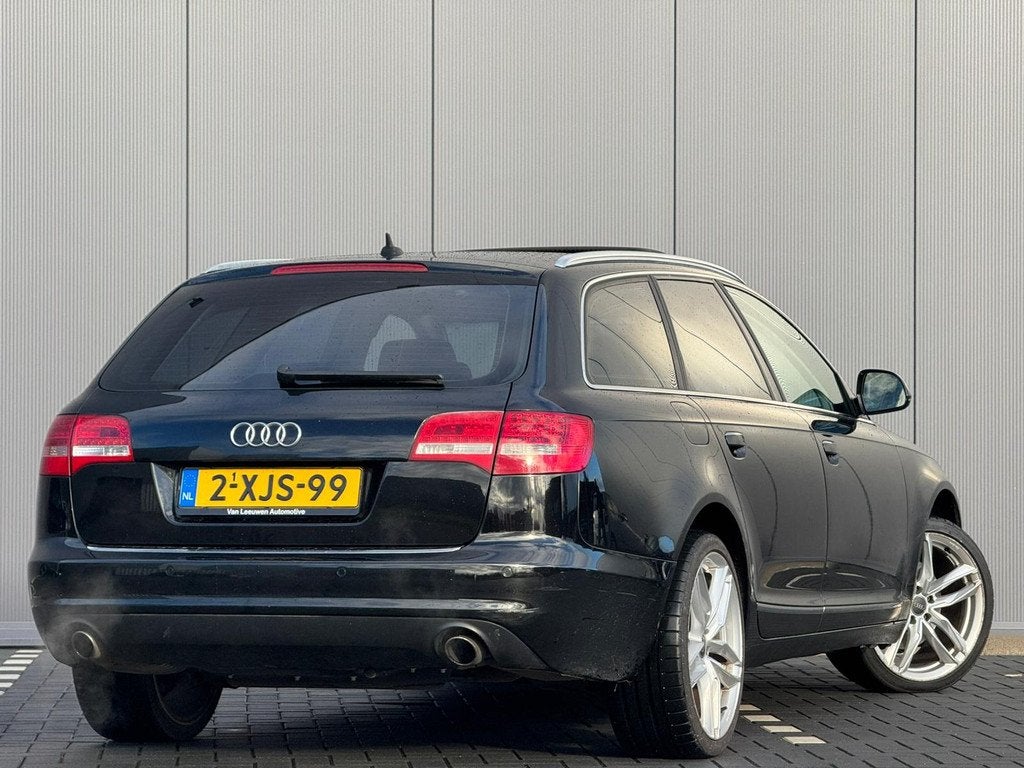 Audi A6 Avant 2.8 FSI quattro Pro Line, Auto's, Audi, Euro 5, Stof, Zwart, Zwart