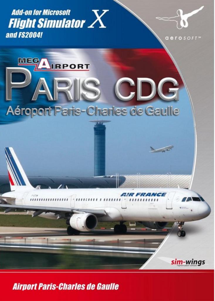 Mega Airport Paris CDG FSX Flight Simulator 2004 DVD-ROM, 1 speler, Ophalen, Zo goed als nieuw