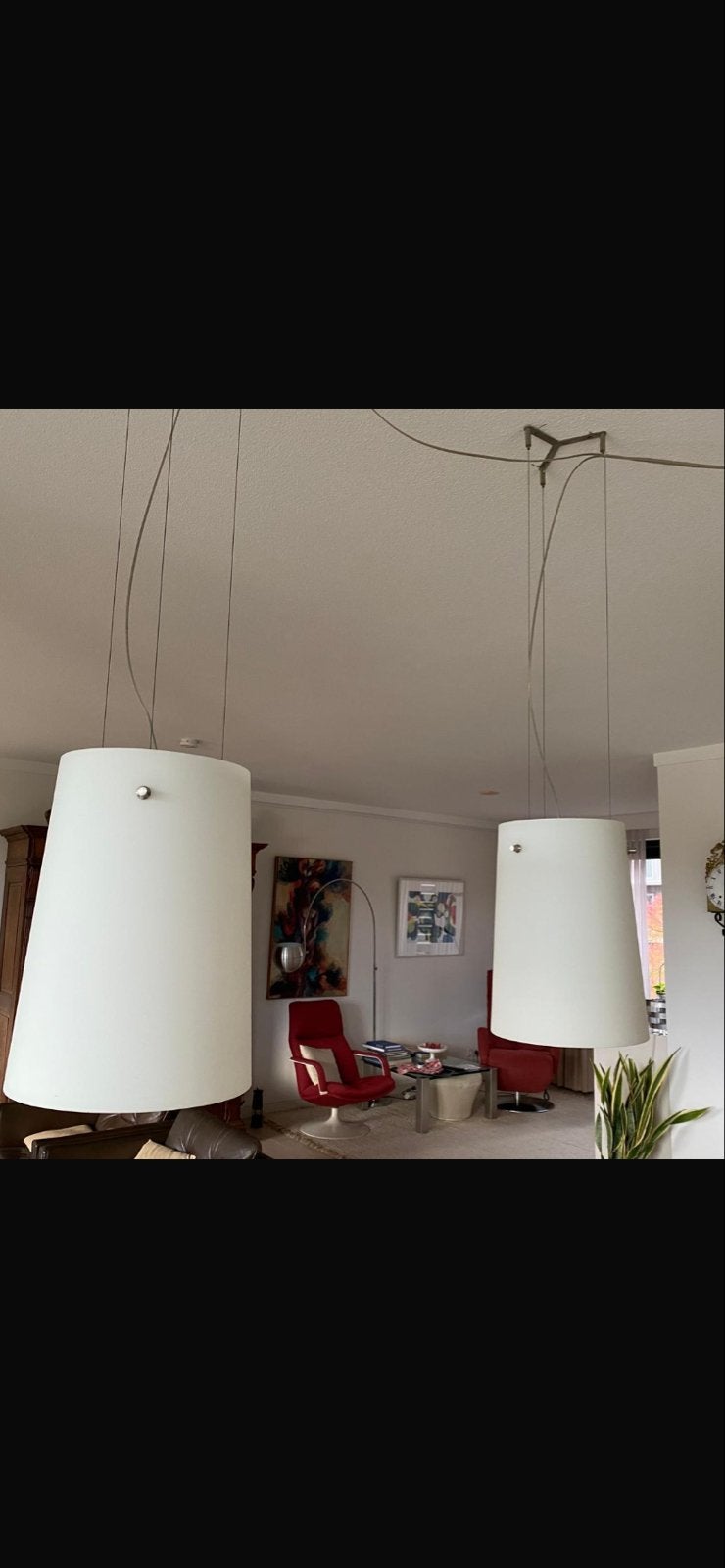 Prandina Sera S1 Design Hanglampen - Opaalwit Glas, Ophalen of Verzenden, Gebruikt, Glas