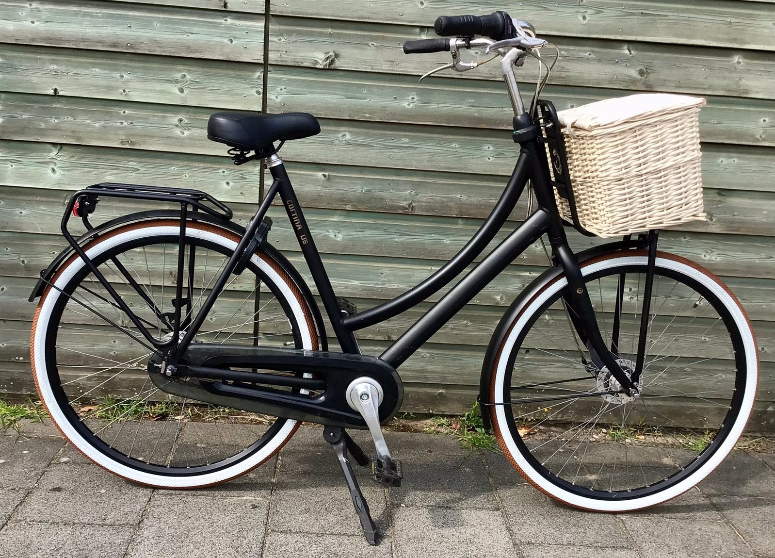 CORTINA U5 zwart,met 7 versnelling,28inch, frame maat 60cm., Ophalen, Versnellingen, 56 cm of meer, Zo goed als nieuw