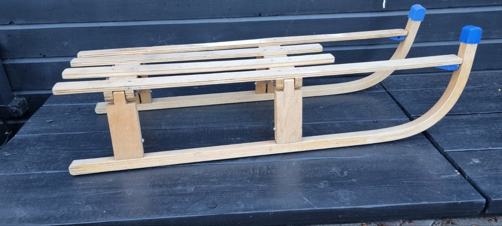Nette slee houten slee voor sneeuw pret, Ophalen, Gebruikt, Hout