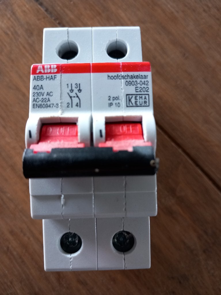 Hoofdschakelaar, Ophalen of Verzenden, Zo goed als nieuw, ABB, Schakelaar