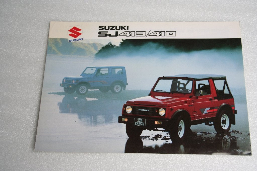 Folder Suzuki Sj 413/410 (circa 1988) (23), Ophalen of Verzenden, Nieuw, Overige merken