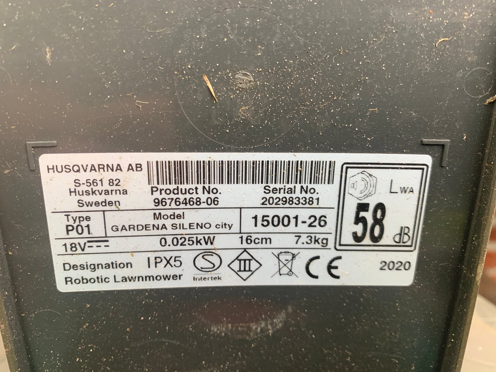 Gardena/husqvarna robot maaier, Ophalen, Cirkelmaaier, Gebruikt, Elektrische grasmaaier