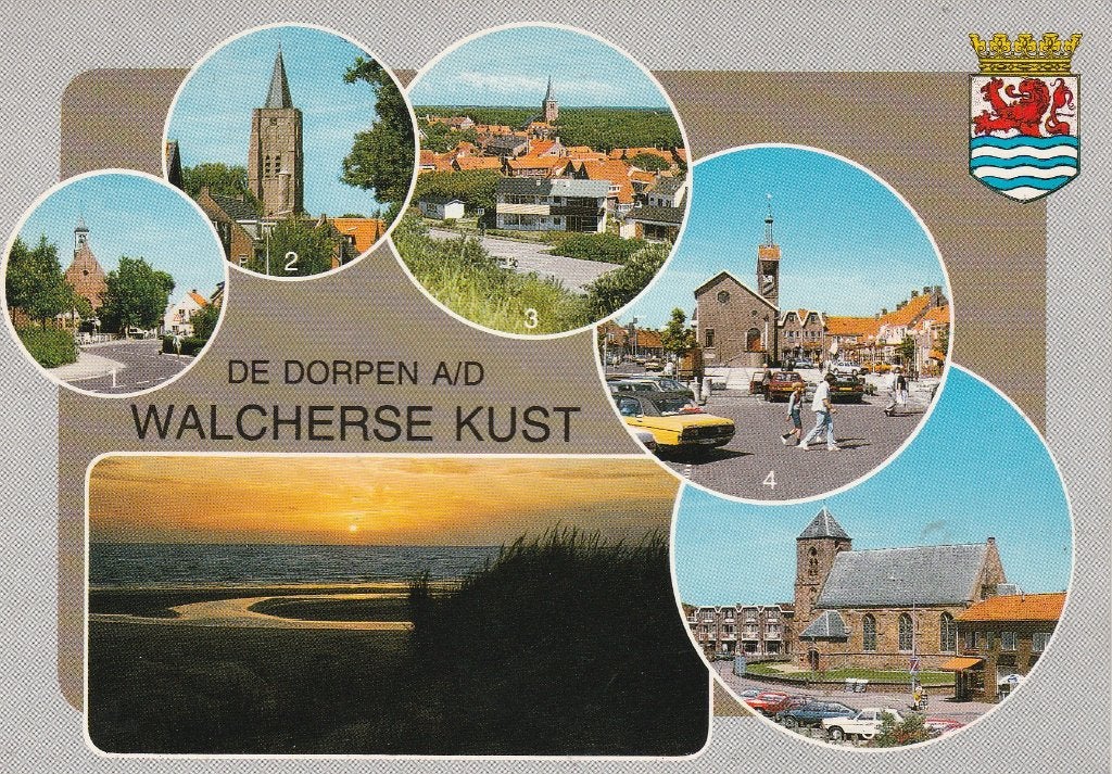 De dorpen a/d Walcherse Kust 1988, Ophalen of Verzenden, 1980 tot heden, Gelopen, Zeeland