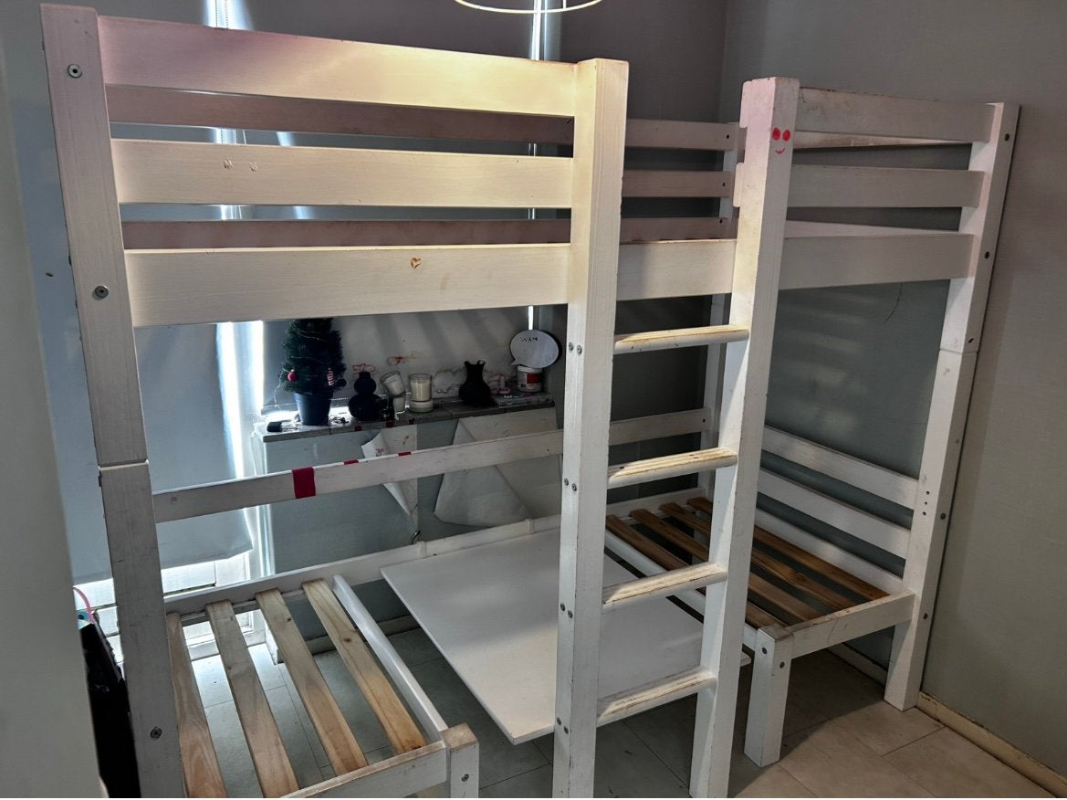 Ikea stappelbed, Kinderen en Baby's, Kinderkamer | Stapelbedden en Hoogslapers, Ophalen, Zo goed als nieuw, Stapelbed