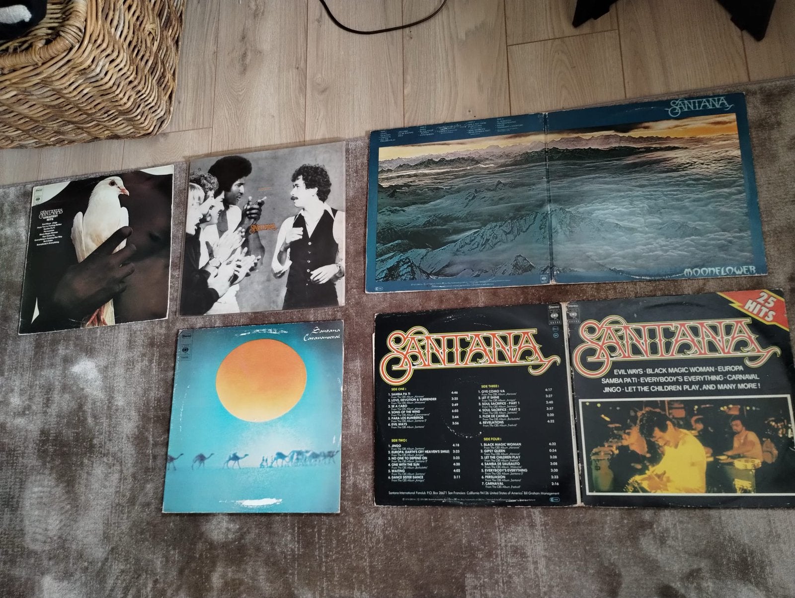Santana 5 elpee’s waarvan 2 dubbel lp’s, Ophalen of Verzenden, Gebruikt, 12 inch