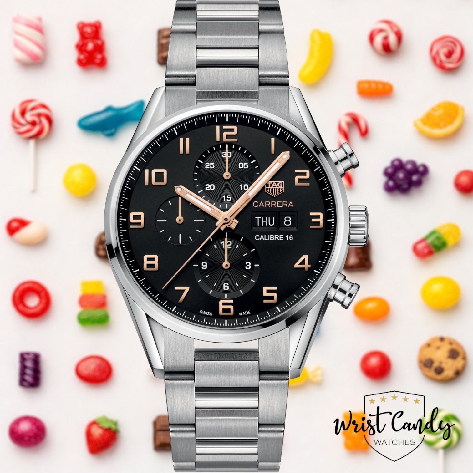 TAG Heuer Carrera Cal.16 • 2018 • service 2026, Info@wristcandy.nl, Staal, Staal, Polshorloge