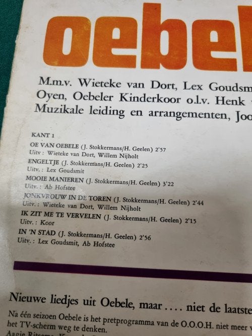 lp oebele, Ophalen of Verzenden