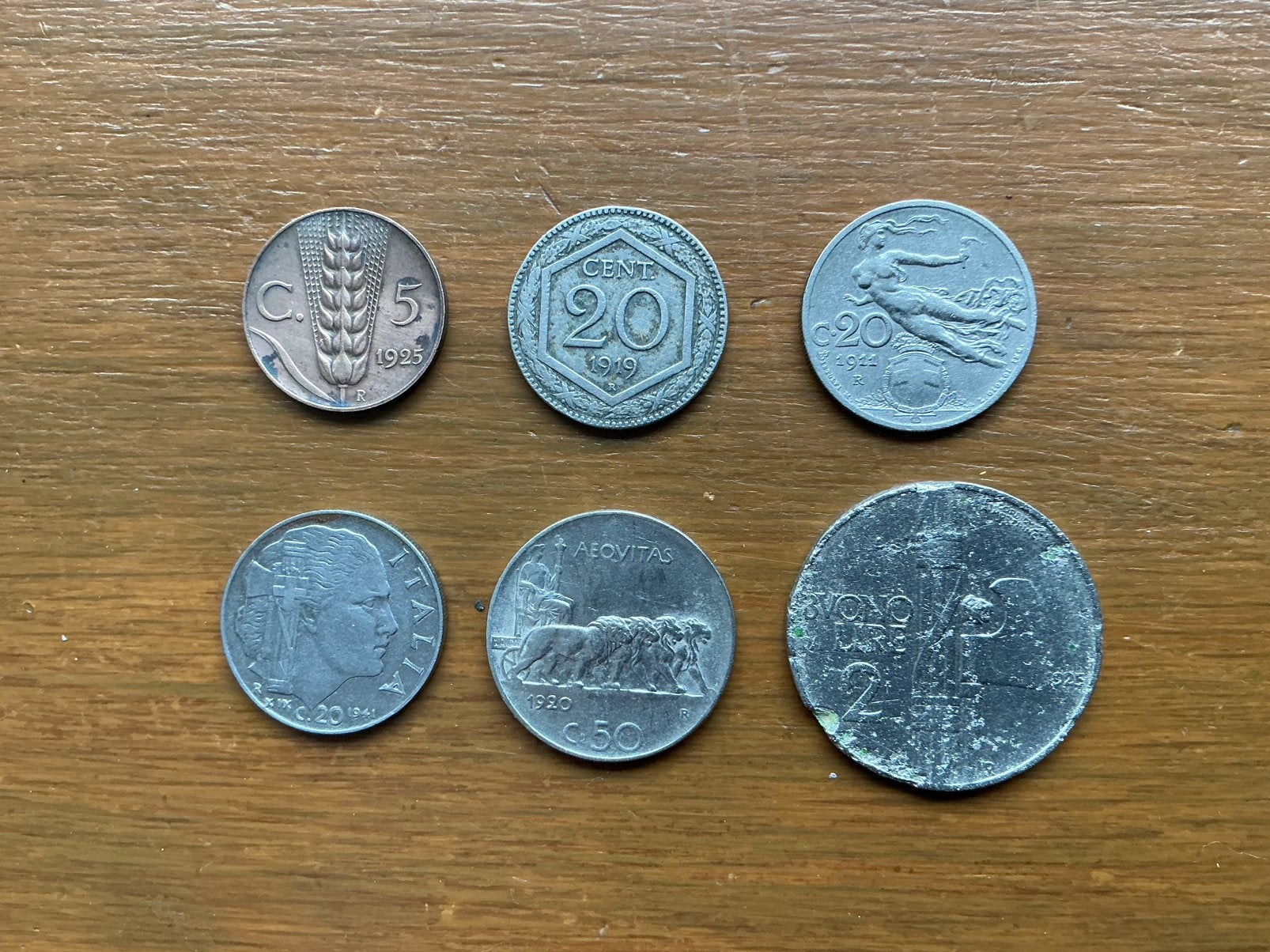 Munten Italië, Ophalen of Verzenden, Italië