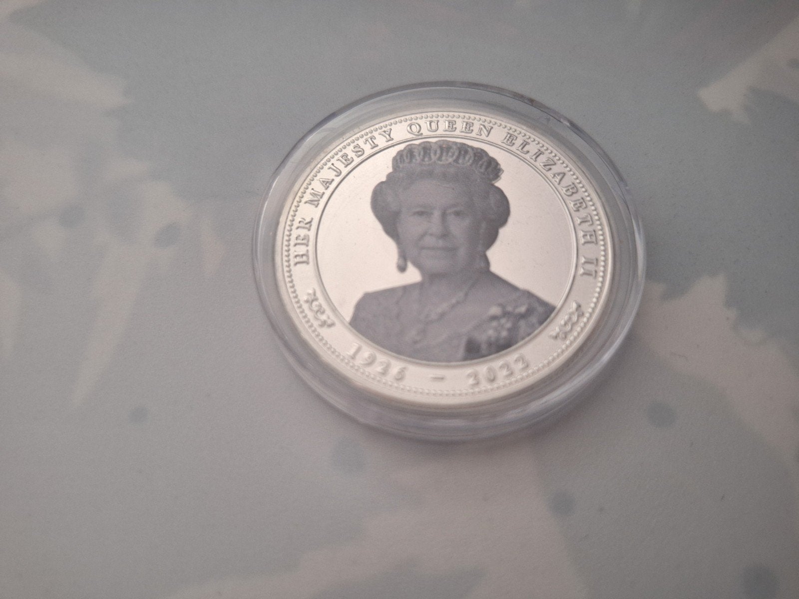 Her Majesty Queen Elisabeth ll -1926-2022.Munt Replica.Nieuw, Ophalen of Verzenden, Buitenland, Munten