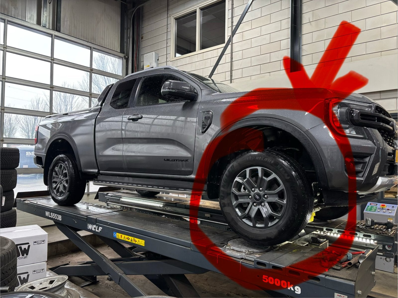 Velgen met banden Ford Ranger, Auto-onderdelen, Banden en Velgen, Gebruikt, All Season, Band(en), Ophalen