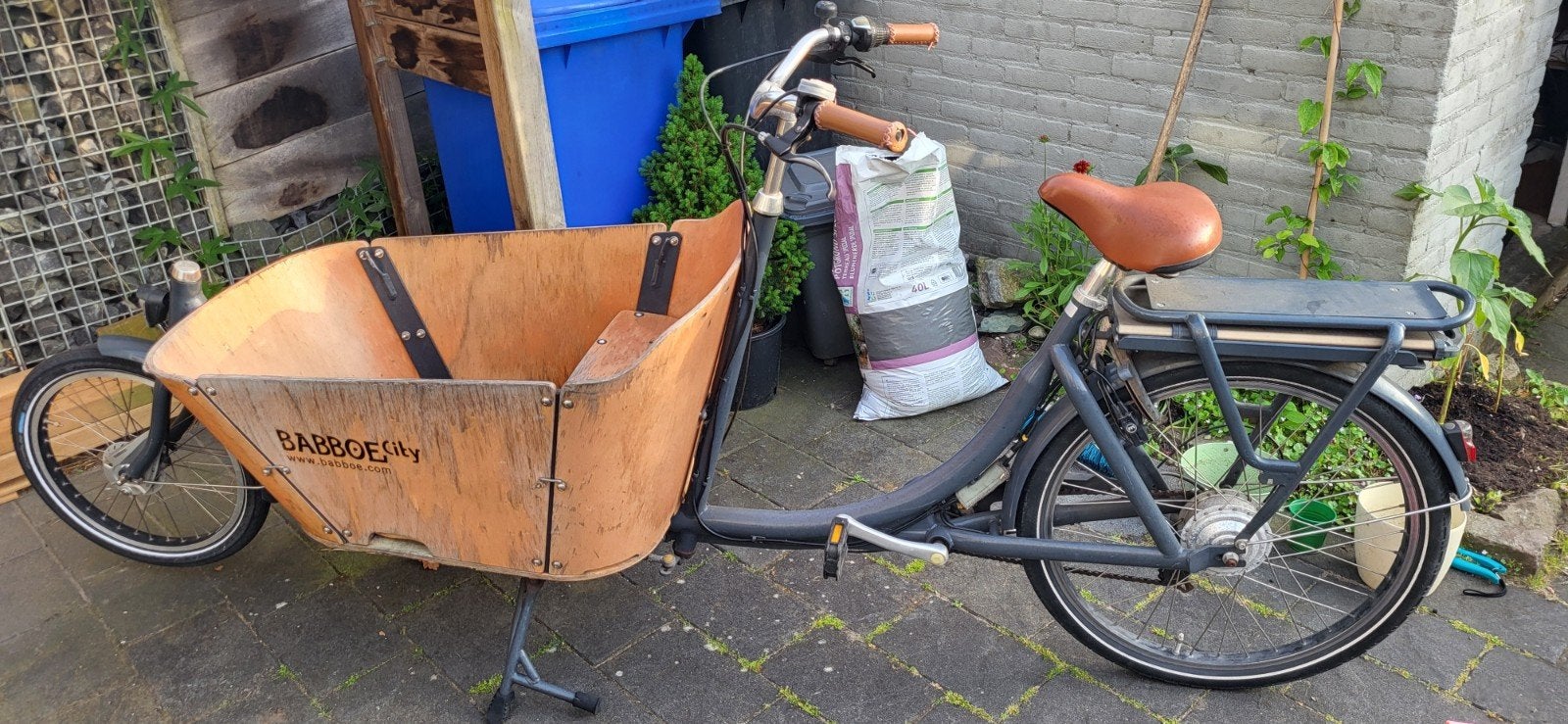 Babboe City Bakfiets - Elektrisch, Fietsen en Brommers, Fietsen | Bakfietsen, Gebruikt, Elektrisch, Ophalen of Verzenden, 2 kinderen