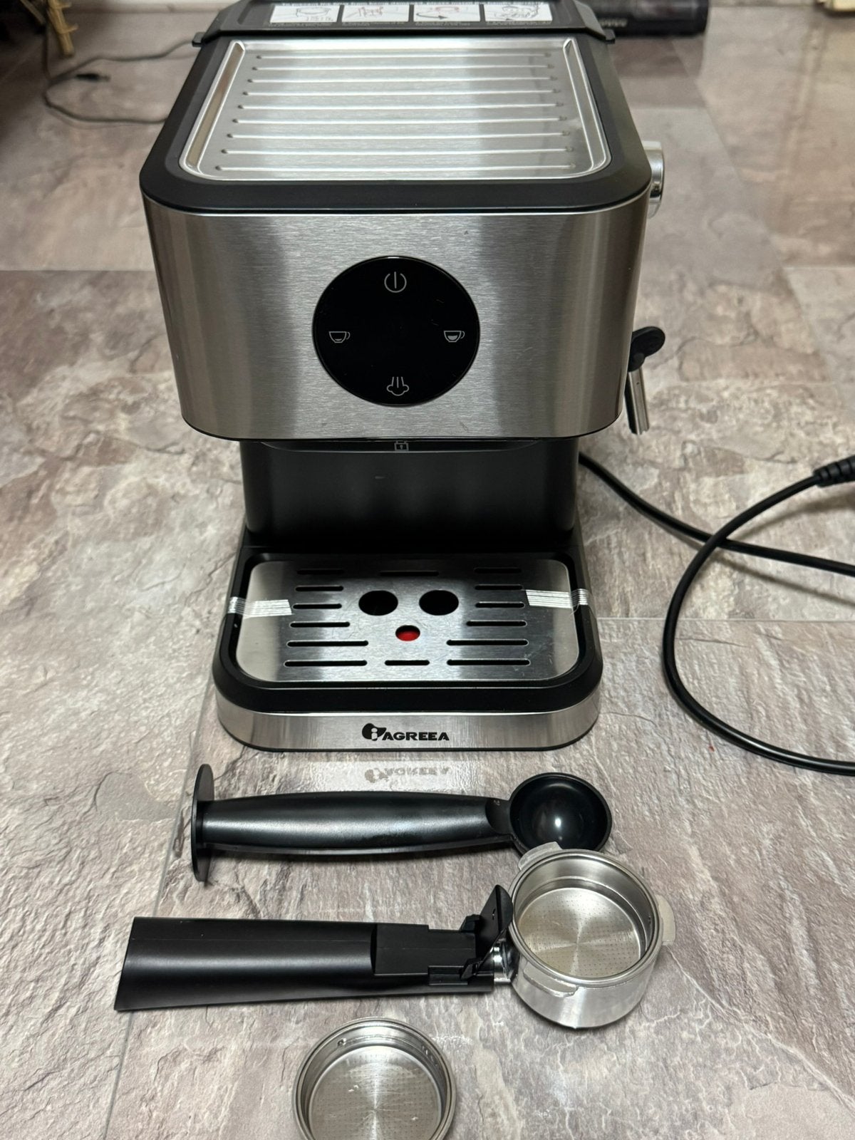 AGREEA Espressomachine NEW, Koffiepads en cups, Espresso apparaat, Ophalen of Verzenden, Zo goed als nieuw