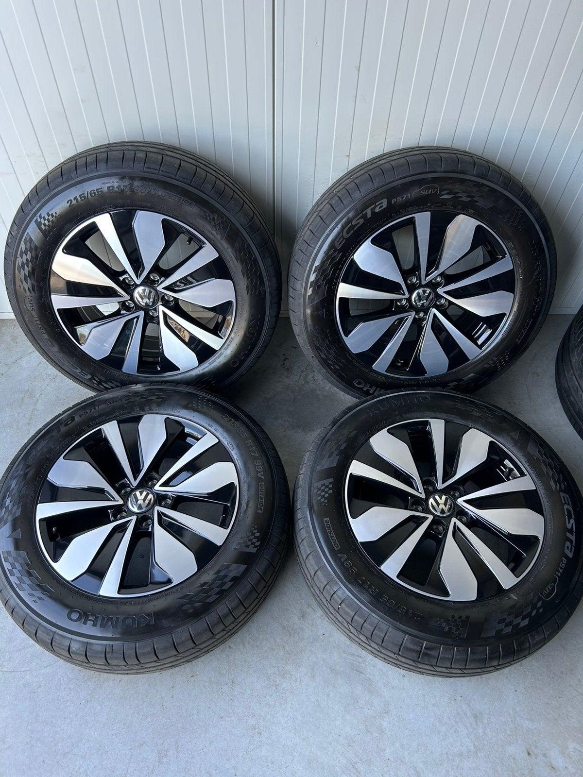 Originele Volkswagen Tiguan Venezia 5x112 17 Inch Zomer, Auto-onderdelen, 215 mm, Banden en Velgen, 17 inch, Ophalen of Verzenden