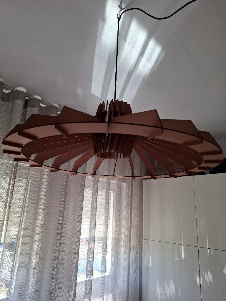Hanglamp Nikolamp Tesla Van Tjalle en Jasper, Ophalen of Verzenden, Zo goed als nieuw, Hout, 75 cm of meer
