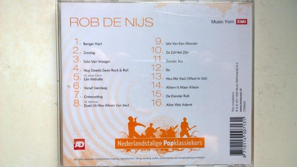 Rob de Nijs - Nederlandstalige Popklassiekers, Ophalen of Verzenden, Zo goed als nieuw, Pop