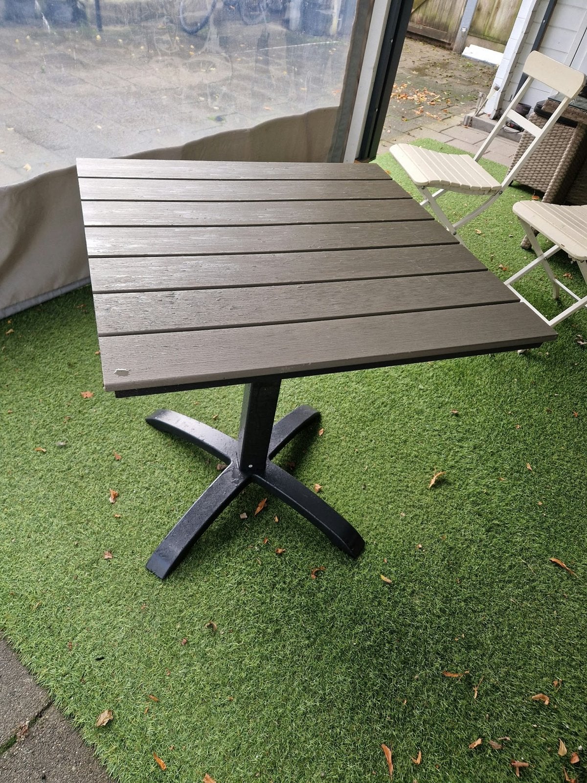 Terrastafel vierkant Bistrotafel, Ophalen, Zo goed als nieuw, Vierkant, Overige materialen