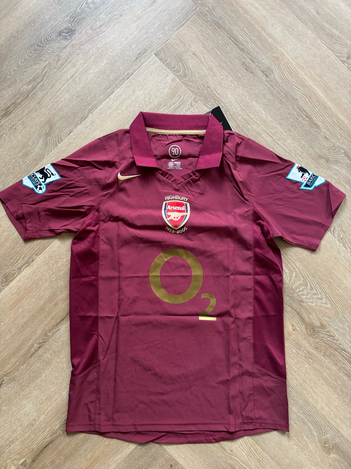 Nike Arsenal Henry 14 Thuisshirt 2005/2006 Maat S, Ophalen of Verzenden, Zo goed als nieuw, Maat 46 (S) of kleiner, Rood
