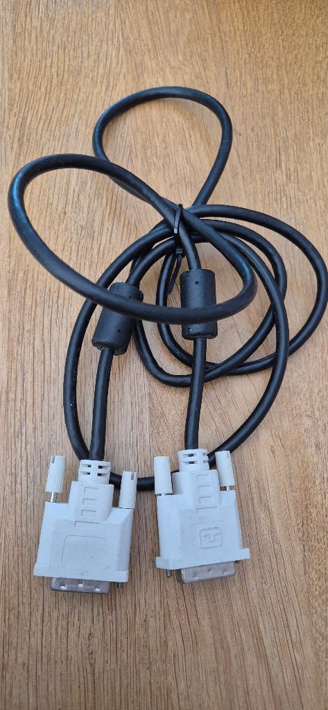 DVI kabel / monitor kabel DVI-D –  1,5 meter, Computers en Software, Pc- en Netwerkkabels, Ophalen, Gebruikt