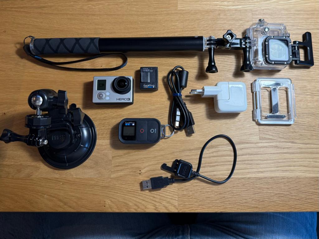 GoPro HERO3 met accessoires en extra batt., Ophalen of Verzenden, Gebruikt, GoPro