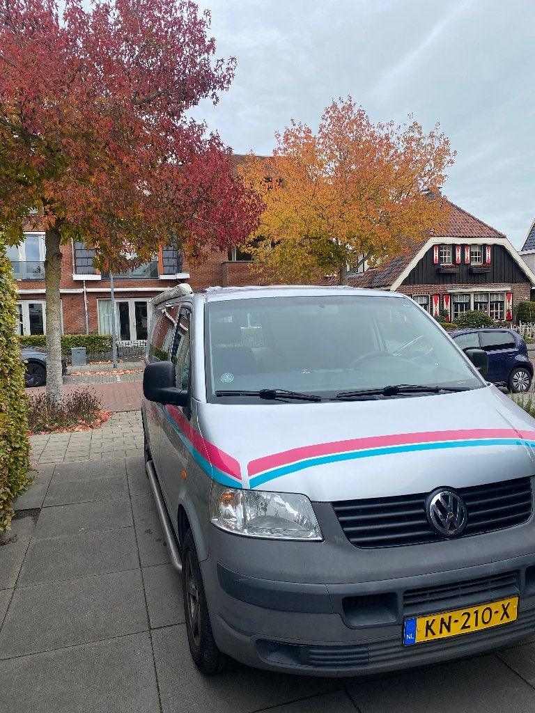 Volkswagen Transporter camper met hefdak en Thule luifel, Buscamper of Camperbus, Volkswagen, Tot en met 2, Treinzit