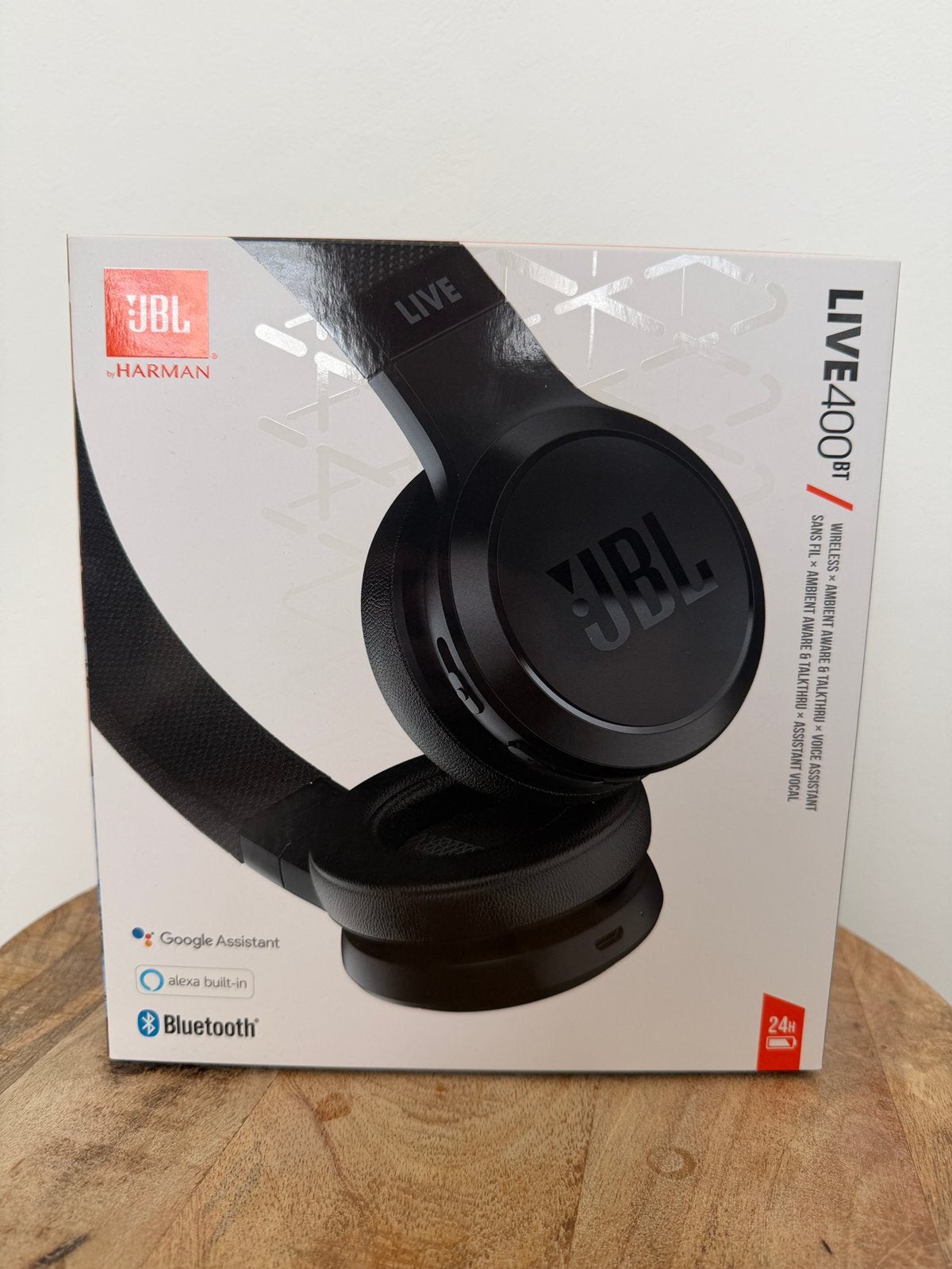 Te koop: JBL Live 400BT draadloze koptelefoon in het zwart., Ophalen of Verzenden, Zo goed als nieuw, Overige merken, Bluetooth