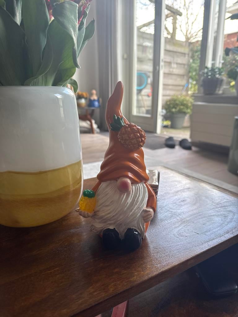 Tuinkabouter met ananas, Ophalen of Verzenden, Gebruikt