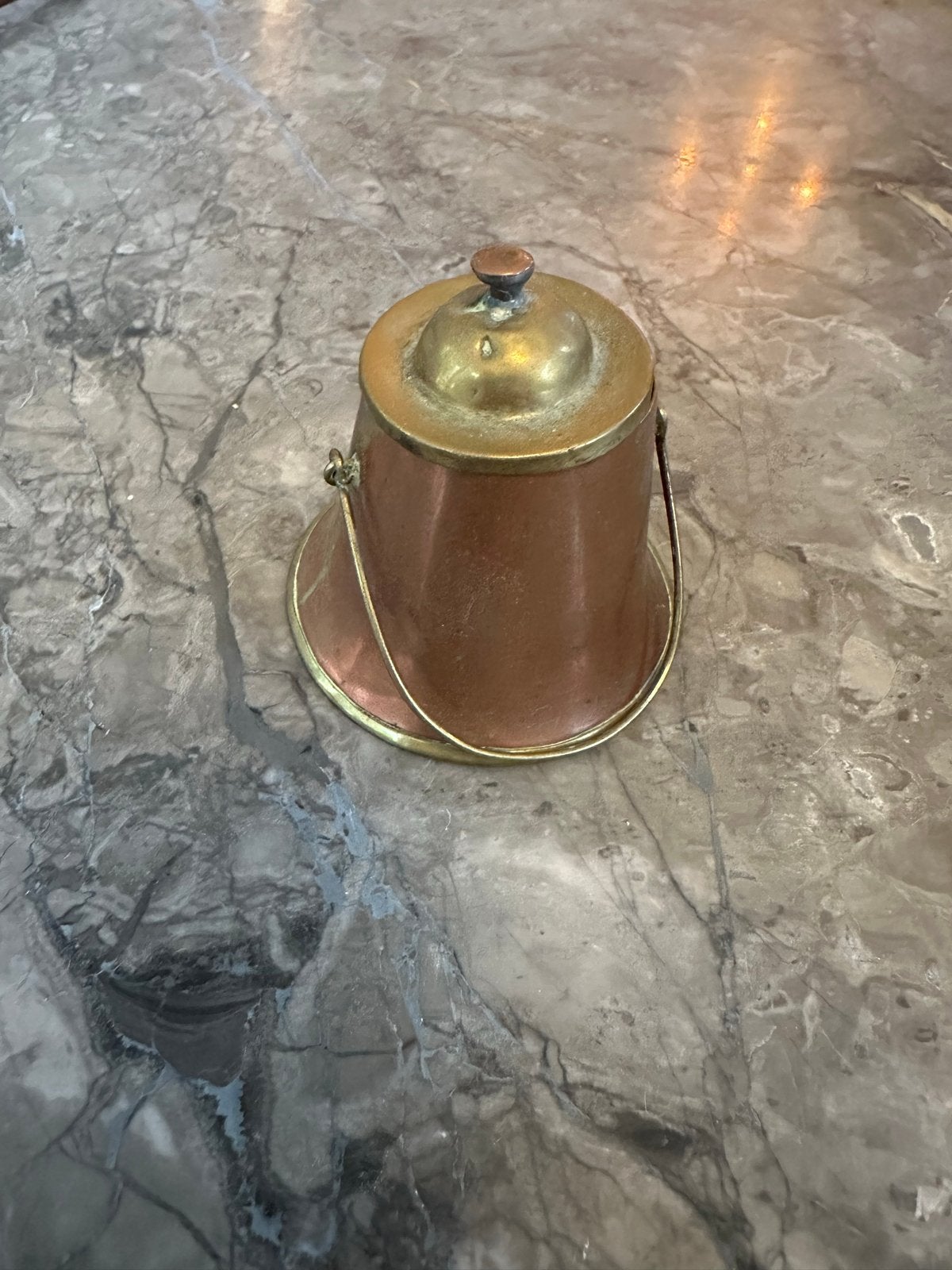 Antieke Koperen Doofpot met Deksel - Decoratief Pronkstuk, Ophalen of Verzenden, Koper