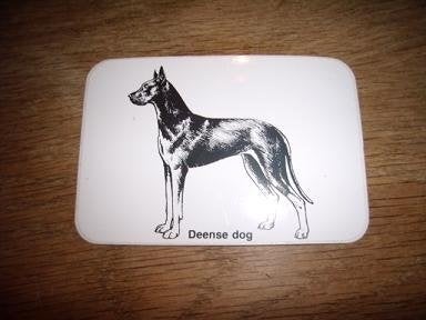Hondenras sticker Deense Dog 10 x 7cm, Ophalen of Verzenden, Zo goed als nieuw, Bedrijf of Vereniging