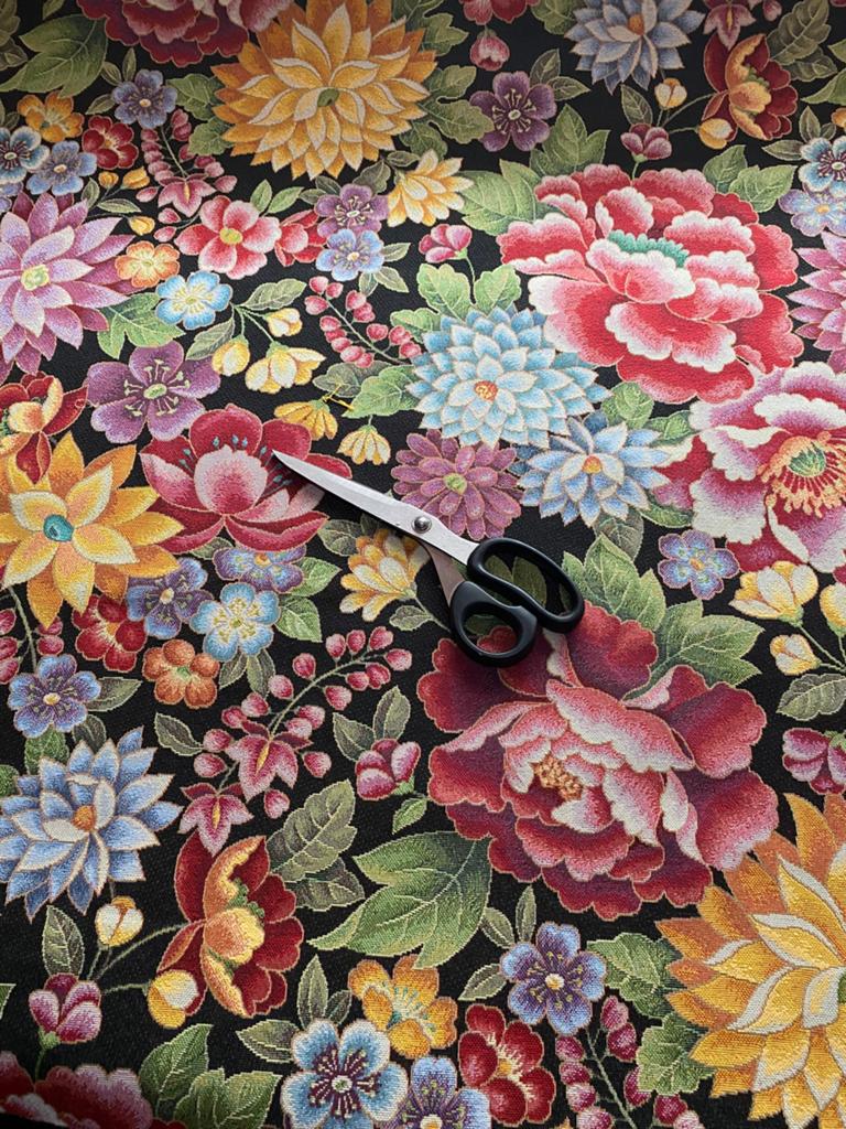 Meubelstof gobelin Lotus Bloem, Ophalen of Verzenden, Nieuw, 200 cm of meer