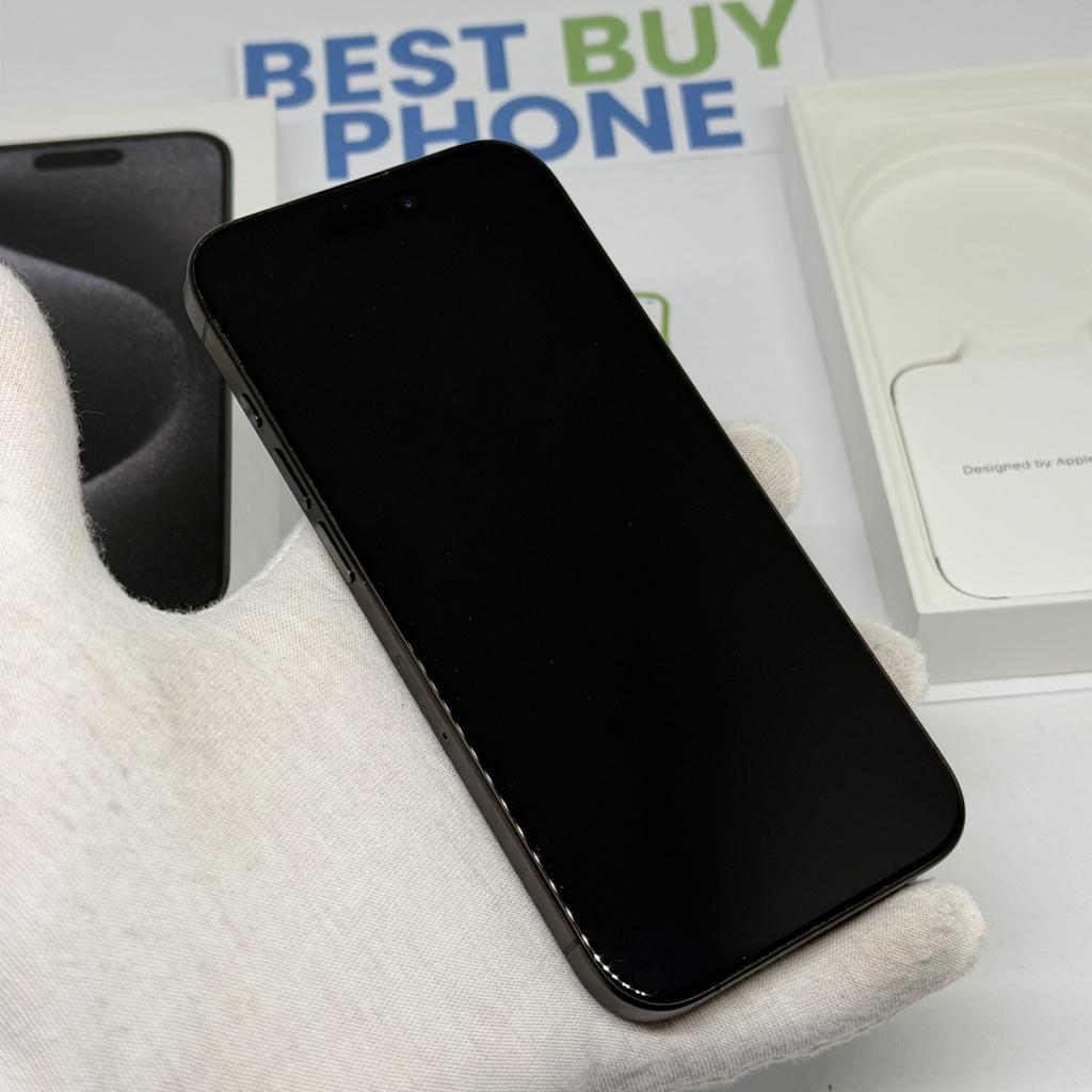 iPhone 15 Pro 128GB zwart /86% batt /krasvrij glas /garantie, Telecommunicatie, Mobiele telefoons | Apple iPhone, 128 GB, Zwart