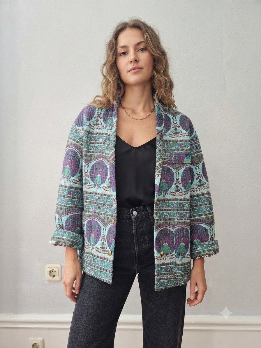 antik batik quilted jacket nieuw, Nieuw, Antik batik, Jasje, Maat 36 (S)